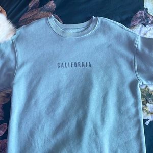 California crew neck sweater